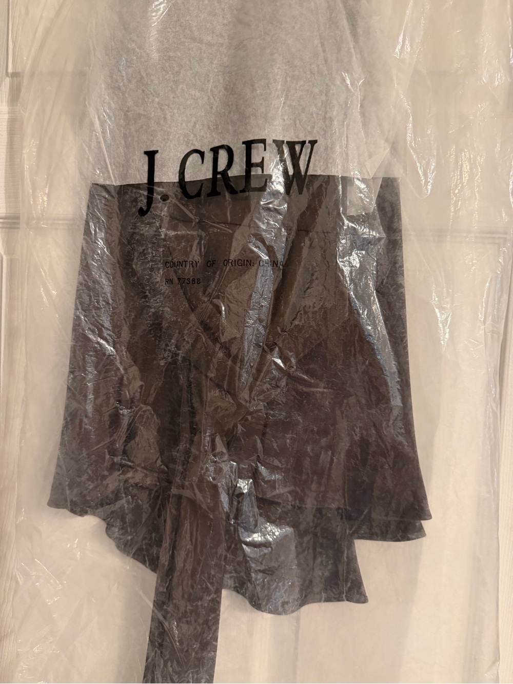 J. Crew chocolate brown silk dress